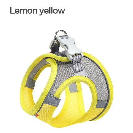 Kimpets Dog Harness Clothes Vest Chest Cat Collars Rope Small Dogs Reflective Breathable Adjustable Outdoor Walking Pet Supplies - Premium all pets - Just $25.65! Shop now at Animal Bargain