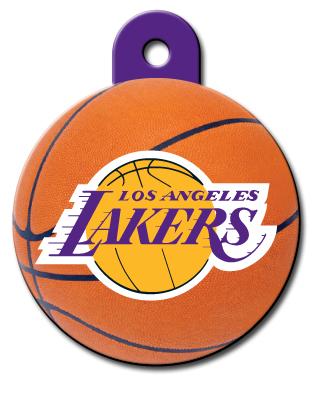 Los Angeles Lakers NBA Pet ID Tag - Large Circle - Premium all pets - Just $27.65! Shop now at Animal Bargain