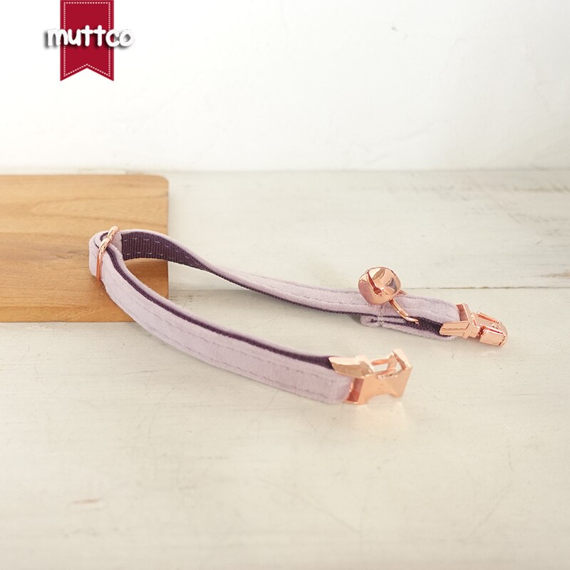 MUTTCO retail engraved rose gold high quality metal buckle collar for cat  VIOLET design cat collar 2 sizes UCC082M - Premium Collars + Leashes - Just $36.45! Shop now at Animal Bargain