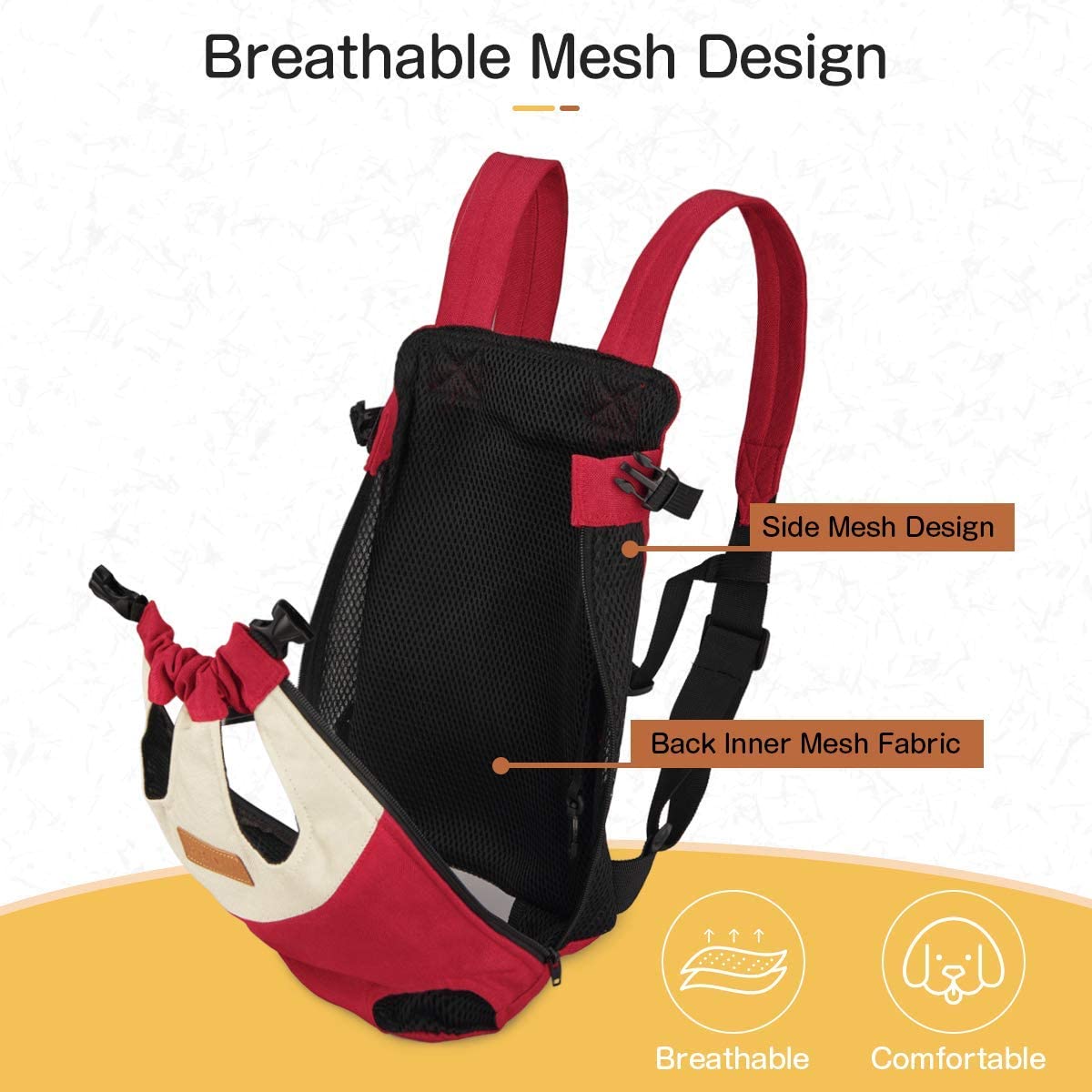 Mesh Pet Dog Carrier Adjustable Backpack Breathable Outdoor Travel Products Bags For Small Dog Cat Chihuahua Pet Backpack - Premium Dog - Just $16.20! Shop now at Animal Bargain