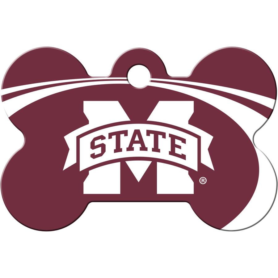 Mississippi State Bulldogs  NCAA Pet ID Tag - Large Bone - Premium all pets - Just $27.65! Shop now at Animal Bargain