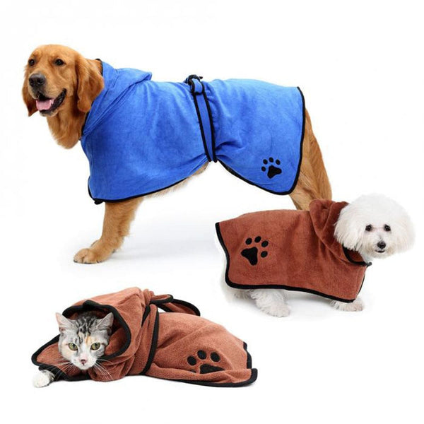 MySudui Absorbent Quick Dry Pet Dog Bath Towel Bathrobe Cat Drying Towel Microfiber Warm Dog Clothes Paw Grooming Dog Supplies - Premium all pets - Just $17.55! Shop now at Animal Bargain