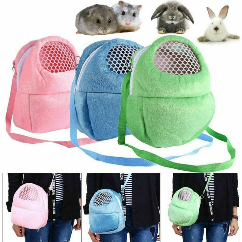 NEW Small Pet Carrier Rabbit Cage Hamster Chinchilla Travel Warm Bags Guinea Pig Carry Pouch Bag Breathable Pet Cage Rat Leash - Premium Rabbit + Hamster - Just $29.70! Shop now at Animal Bargain