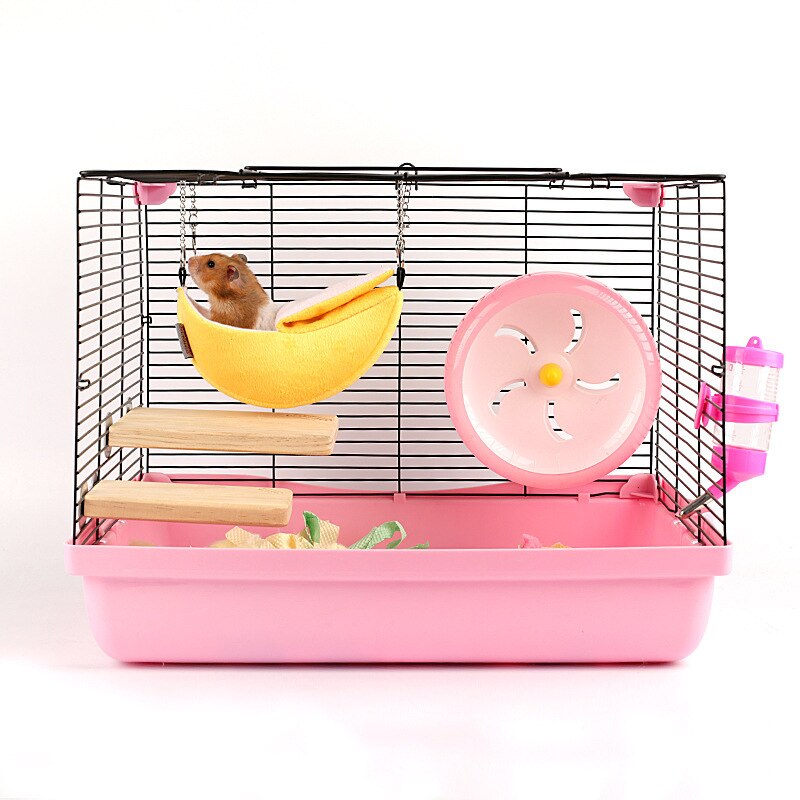 New Hot Banana Shape Nest Plush Cotton Hamster Warm House Hammock Rat Mouse Living House Hanging Tree Beds Hamster Accessories - Premium Rabbit + Hamster - Just $25.65! Shop now at Animal Bargain