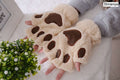 New Women Cute Cat Claw Paw Plush Mittens Warm Soft Plush Short Fingerless Fluffy Bear Cat Gloves Costume Half Finger Party Gift - Premium all pets - Just $28.35! Shop now at Animal Bargain