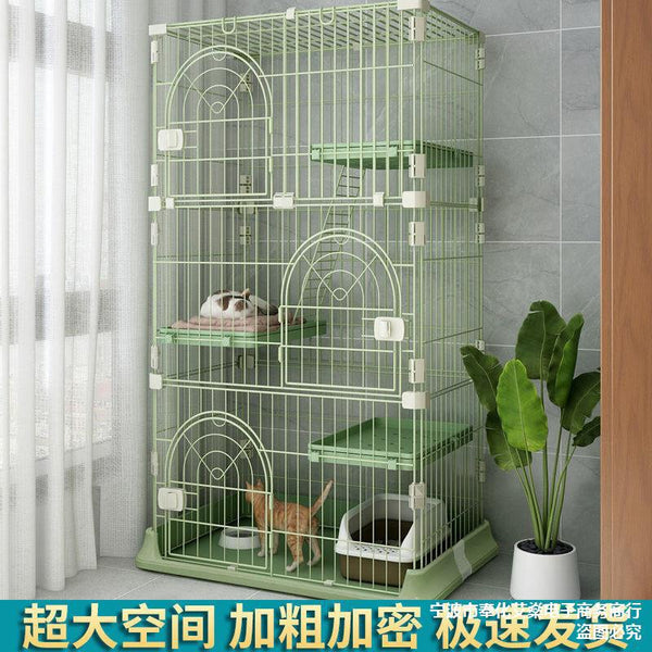 Cat Cage Large Free Space Large Three-story Four-story Cat Household Indoor Villa House A Wholesale Generation Of Hair - Premium  - Just $165! Shop now at Animal Bargain