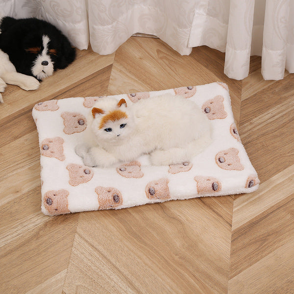 Four Seasons Universal Pet Mat Thickened Warm Medium And Large Dog Sleeping Mat Plush Removable And Washable Cartoon Cat Nest - Premium  - Just $24.30! Shop now at Animal Bargain