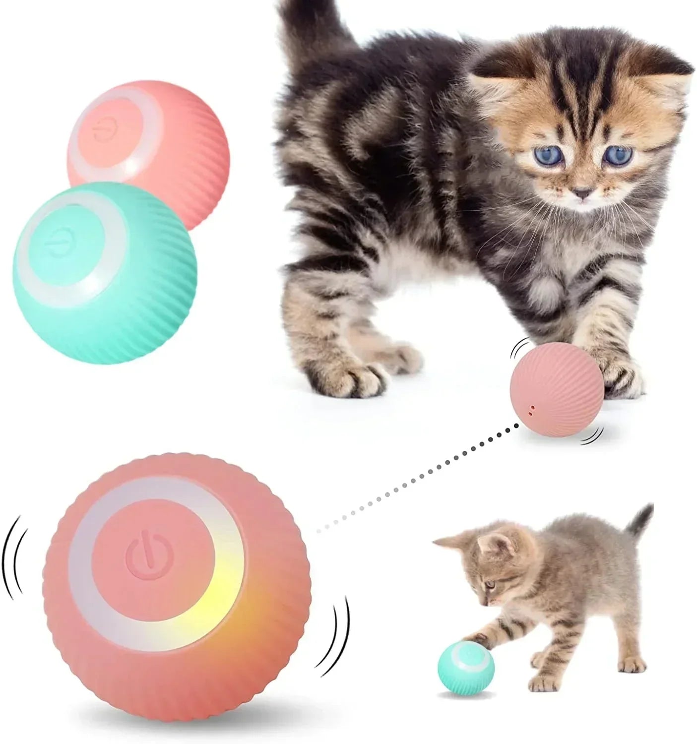 Pet Automatic Rotating Ball - Premium Pet Toys - Just $43.42! Shop now at Animal Bargain