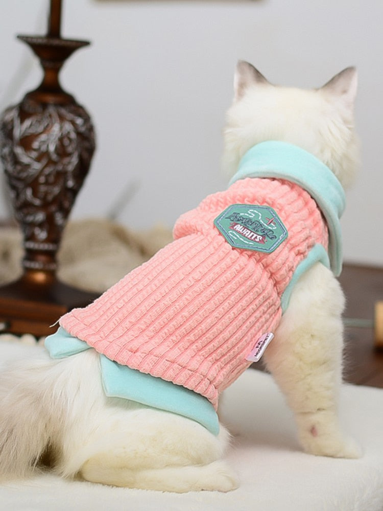 Pet Dog Cat Clothing Winter Autumn Warm Cats Sweater Jumper Sphynx Cat Hoodie Clothes Pullover Knitted Shirt Kitten Clothes - Premium Apparel + outfits - Just $35.10! Shop now at Animal Bargain