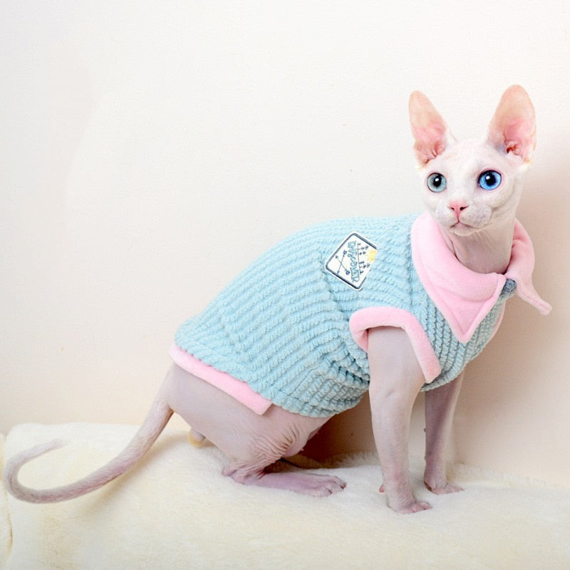 Pet Dog Cat Clothing Winter Autumn Warm Cats Sweater Jumper Sphynx Cat Hoodie Clothes Pullover Knitted Shirt Kitten Clothes - Premium Apparel + outfits - Just $35.10! Shop now at Animal Bargain