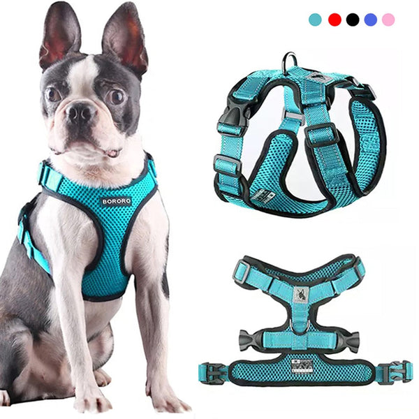 Pet Dog Harness Summer Mesh Nylon Breathable Dog Vest Soft Adjustable Harness for Dogs Puppy Collar Cat Pet Dog Chest Strap - Premium all pets - Just $37.80! Shop now at Animal Bargain