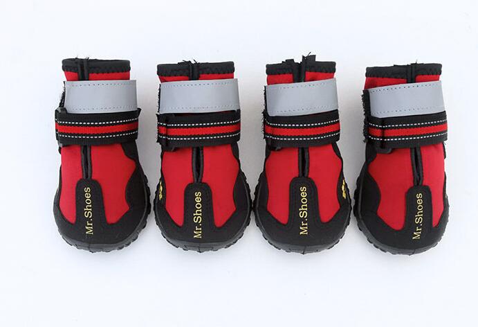 Pet Dog Shoes For Sports Mountain Wearable For Pets PVC Soles Waterproof Reflective Dog Boots Perfect for Small Medium Large Dog - Premium All Pets - Just $27! Shop now at Animal Bargain