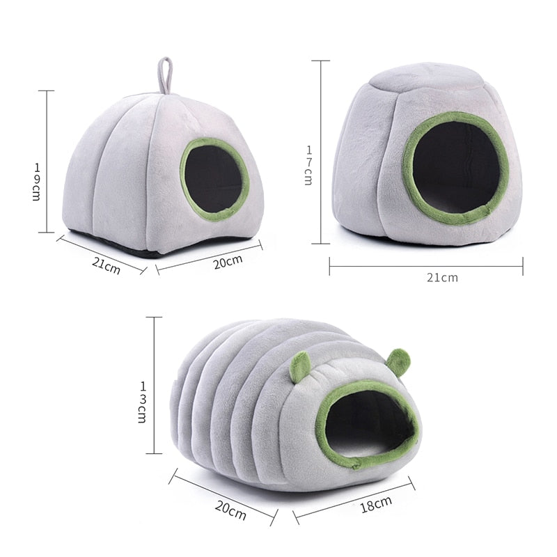 Pet House Hamster Bed Super Warm guinea pig Cage Accessories Cave Cozy Hideout for Hedgehog Bearded rabbit hedgehog pets items - Premium All Pets - Just $32.40! Shop now at Animal Bargain
