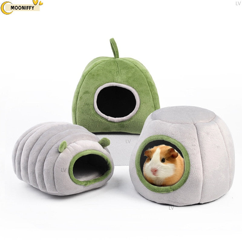 Pet House Hamster Bed Super Warm guinea pig Cage Accessories Cave Cozy Hideout for Hedgehog Bearded rabbit hedgehog pets items - Premium All Pets - Just $32.40! Shop now at Animal Bargain