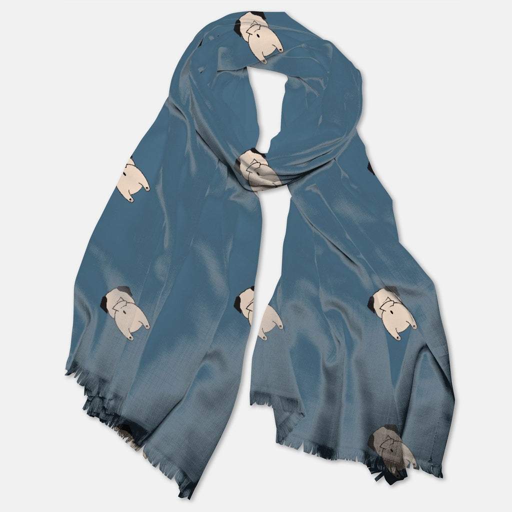 Pug Butt Pashmina-Style Scarf - Premium  - Just $27.17! Shop now at Animal Bargain
