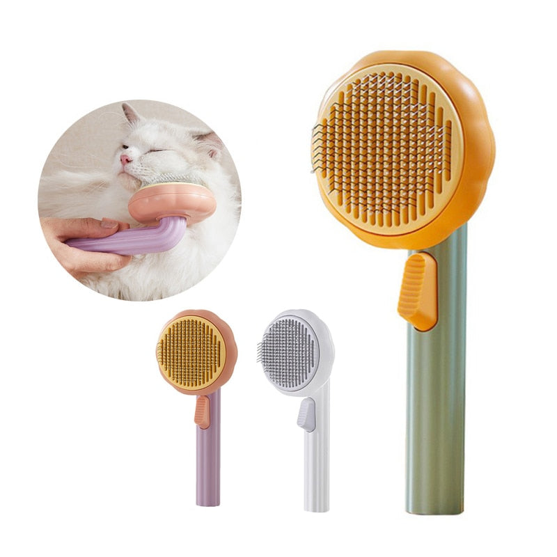 Pumpkin Pet Brush Self Cleaning Slicker Cat Brush for Shedding Dog Cat Grooming Comb Removes Loose Underlayers and Tangled Hair - Premium all pets - Just $39.15! Shop now at Animal Bargain