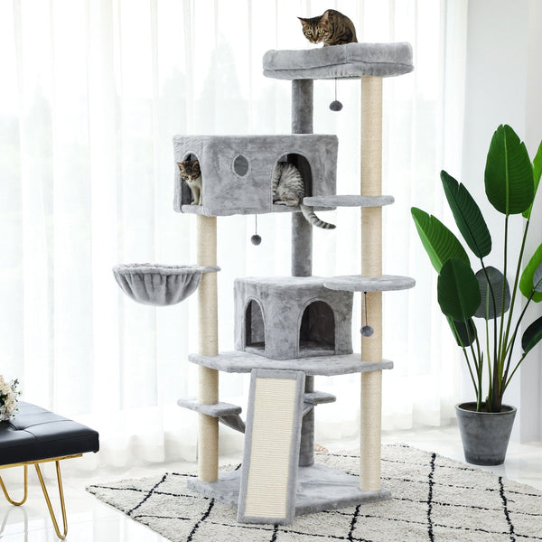 2022 New Design Luxury Large Cat Climbing Frame Multi-Layer Scratching Post With Resistant Sisal Cat Tree Kittern Playground - Premium all pets - Just $55.35! Shop now at Animal Bargain