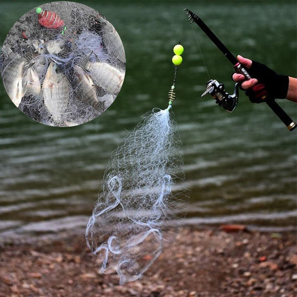 11 Size Fishing Net Trap Mesh Luminous Bead Netting Sea Fish Net Tackle Design Copper Shoal Cast Gill Feeder Fishing Trap - Premium all pets - Just $27! Shop now at Animal Bargain