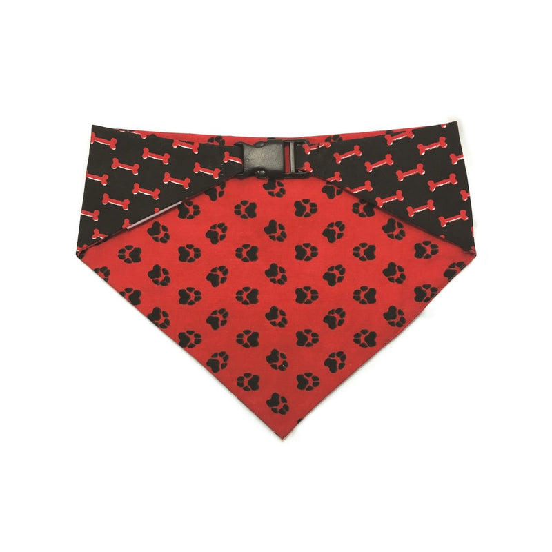 Red & Black Reversible Dog Bandana - Premium Apparel + outfits - Just $29.36! Shop now at Animal Bargain