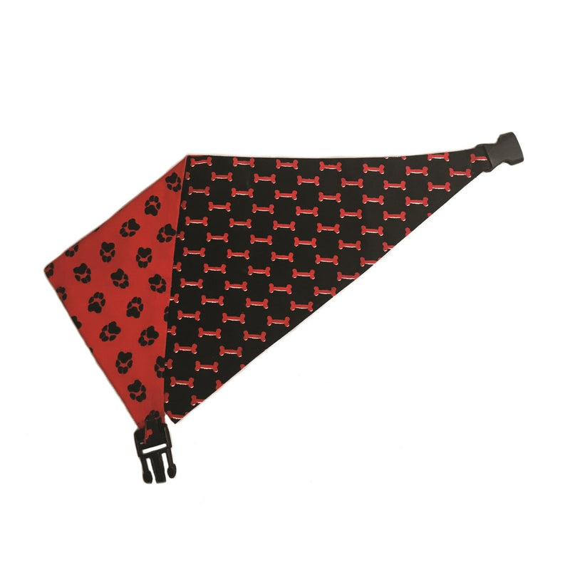 Red & Black Reversible Dog Bandana - Premium Apparel + outfits - Just $29.36! Shop now at Animal Bargain