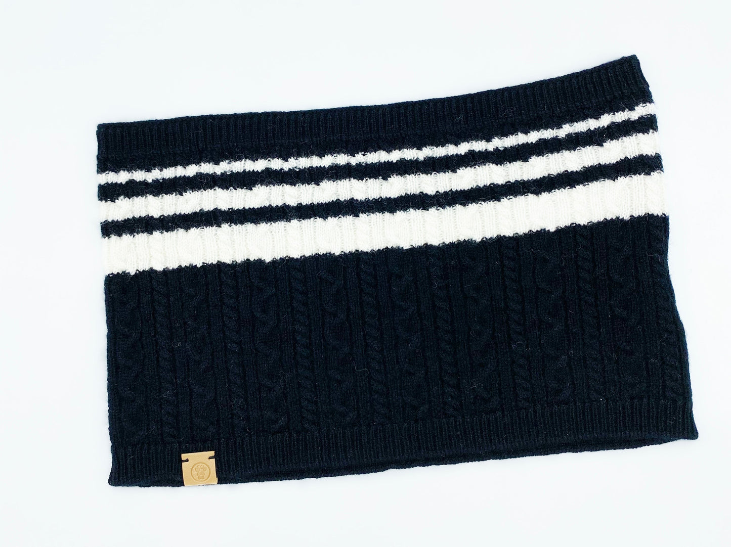 Cashmere Blend Scarf sets for Pets and their humans, Black and White - Premium all pets - Just $55.07! Shop now at Animal Bargain