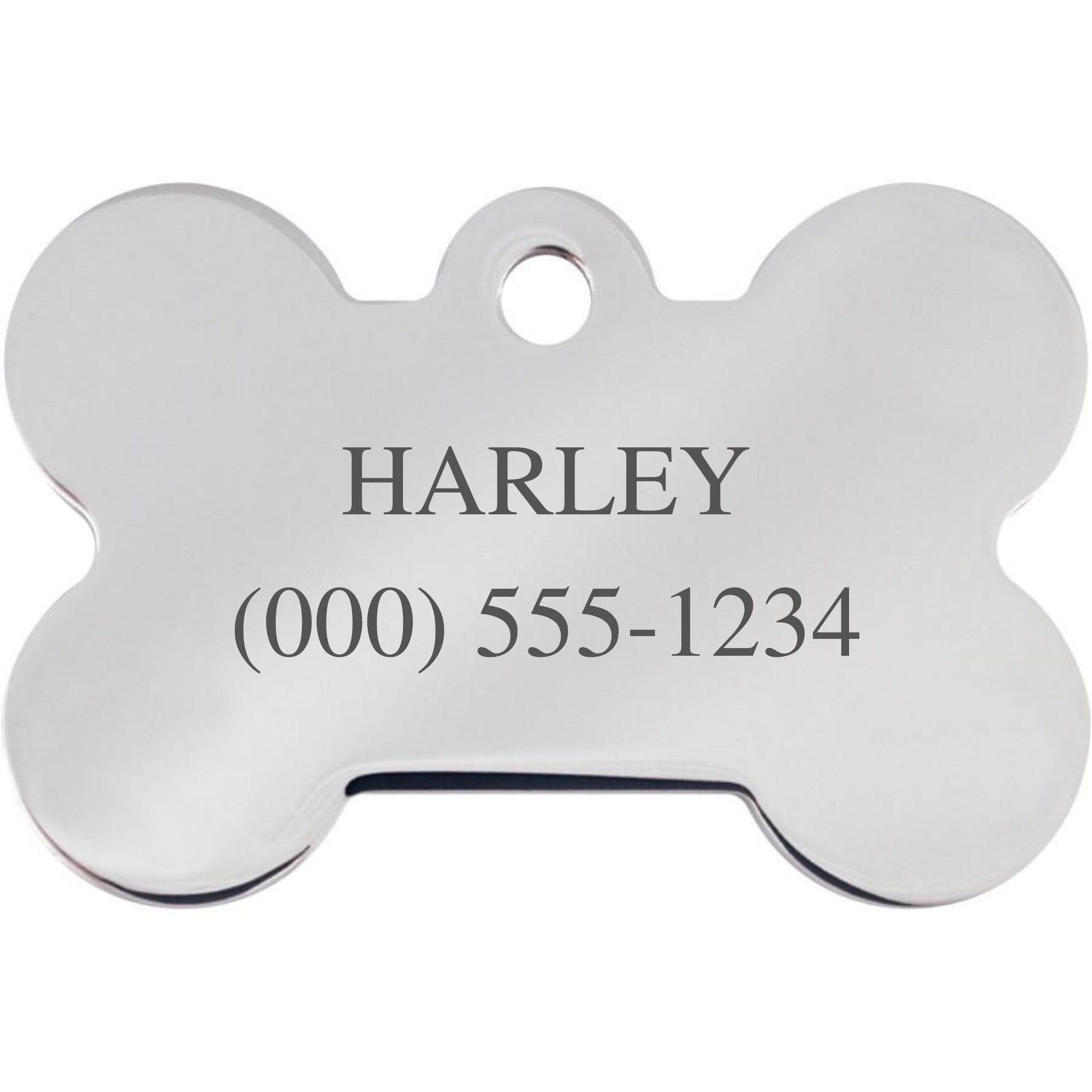 Harley-Davidson Chrome Stones Diva Pet ID Tag - Large Bone - Premium all pets - Just $33.18! Shop now at Animal Bargain