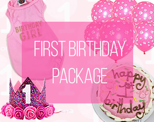 Birthday Party Package | Pink Glitter First Birthday - Premium  - Just $33.21! Shop now at Animal Bargain