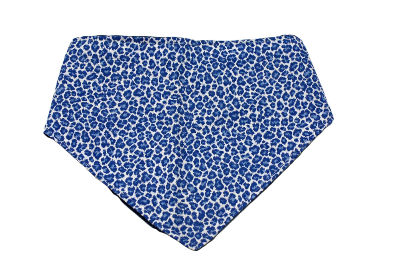 Blue Leopard Print Reversible Dog Bandana - Premium Apparel + outfits - Just $25.83! Shop now at Animal Bargain
